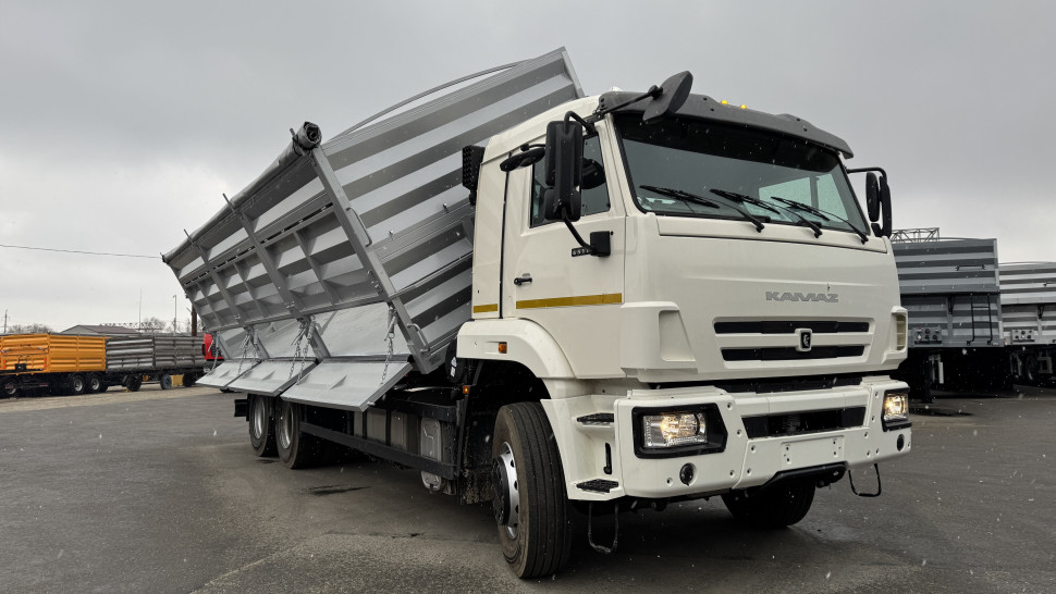 САМОСВАЛЬНЫЙ АВТОМОБИЛЬ ЗЕРНОВОЗ  653511 НА ШАССИ КАМАЗ-65117-В5